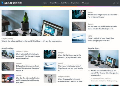 SeoForce blogger template