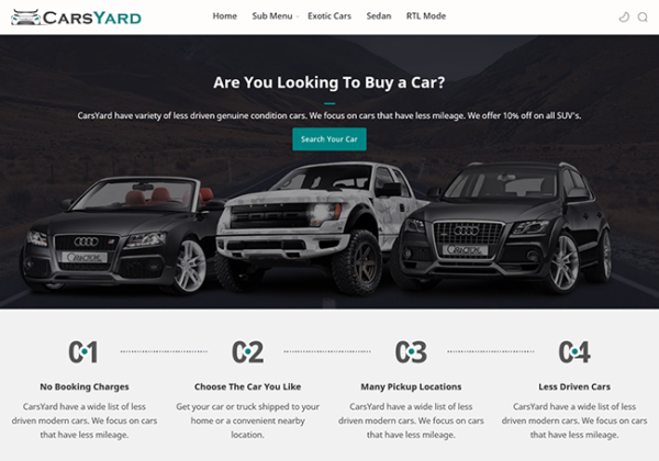 Carsyard blogger template