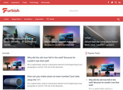 Furbish blogger template