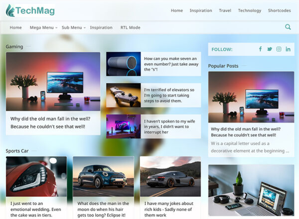 TechMag blogger template