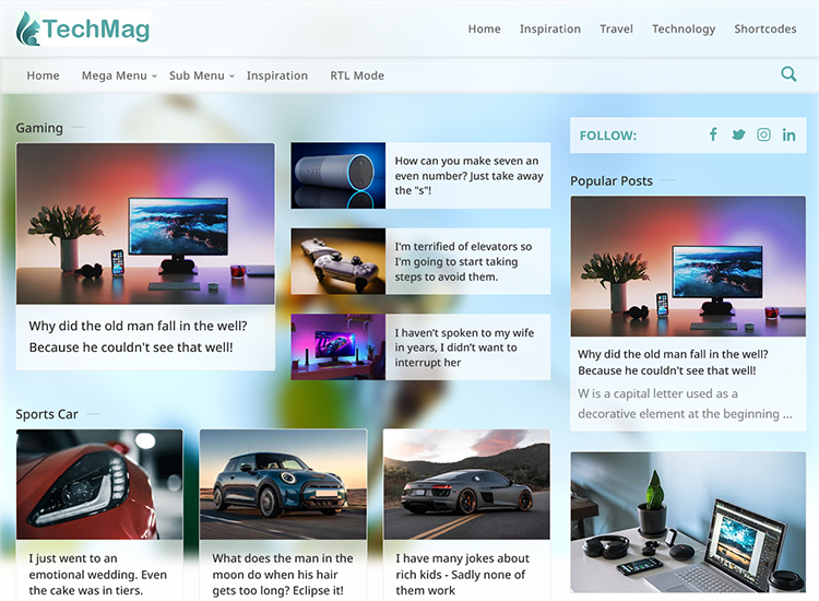 Extended TechMag Blogger Template
